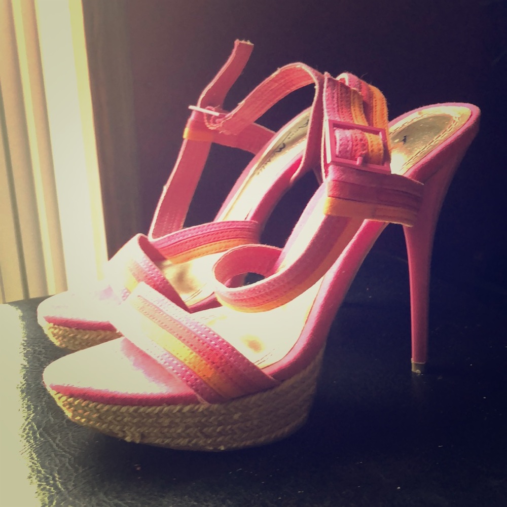 Pink/orange heels